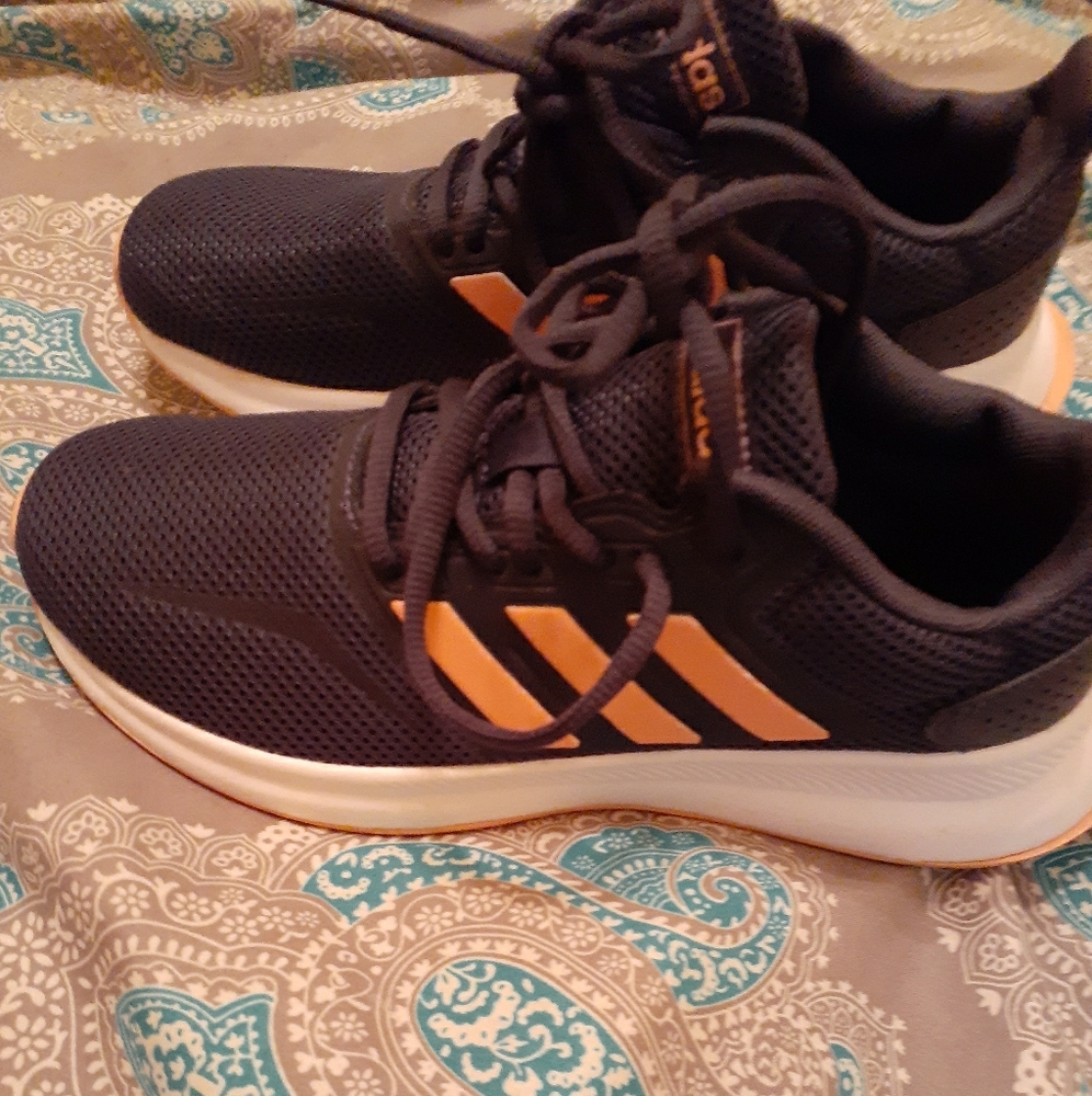Navy Blue and Pink Adidas